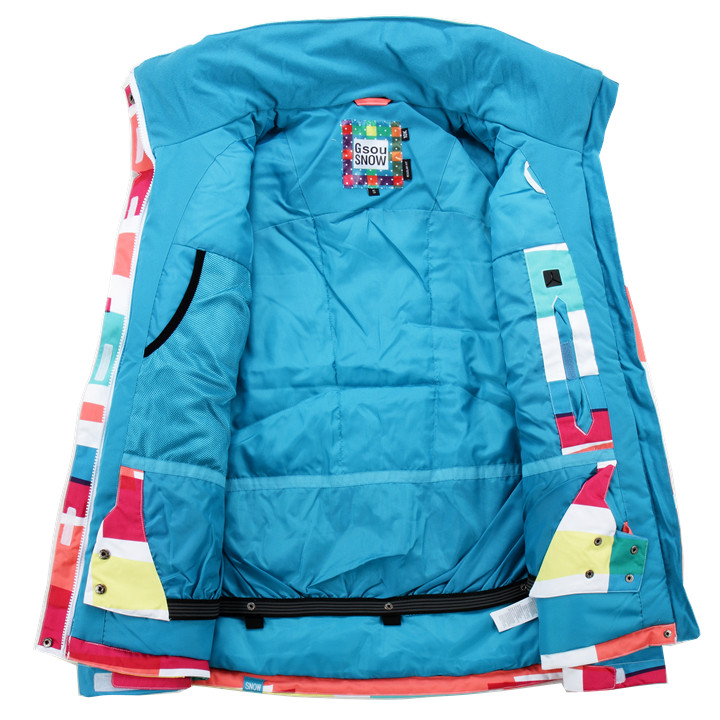 Женская теплая зимняя горнолыжная куртка GSOU SNOW, купить женскую горнолыжную куртку в интернет магазине