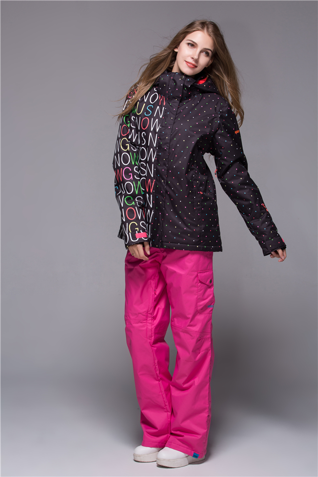 Женская зимняя горнолыжная куртка Gsou SNOW, красивый женский сноубордический костюм Gsou SNOW, горнолыжная экипировка, горнолыжная одежда