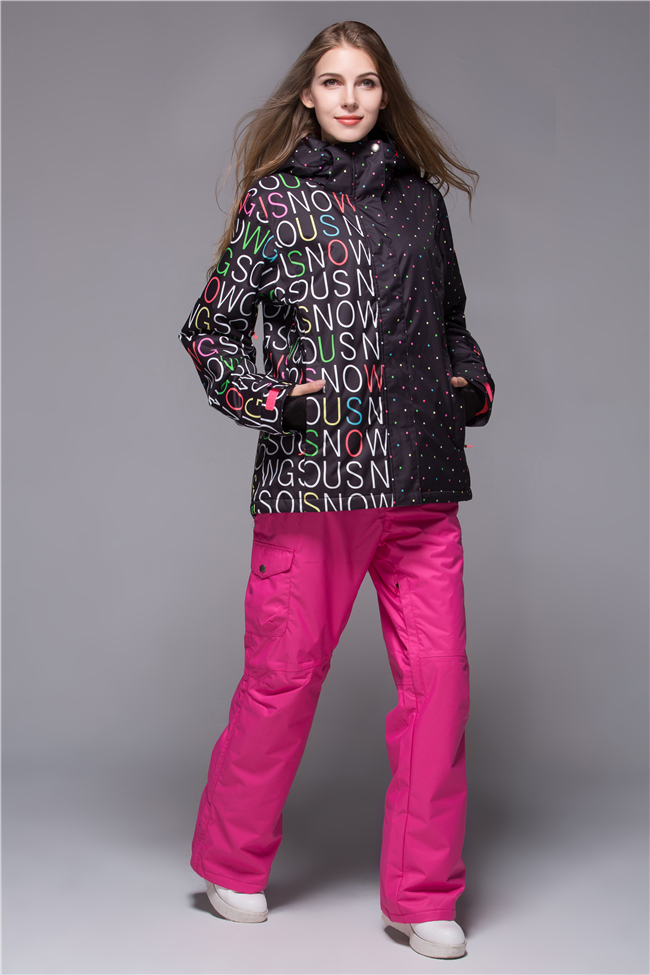 Женская зимняя горнолыжная куртка Gsou SNOW, красивый женский сноубордический костюм Gsou SNOW, горнолыжная экипировка, горнолыжная одежда