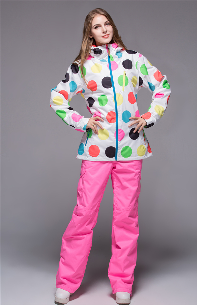 Красивые яркие недорогие спортивные женские горнолыжные лучшие костюмы Gsou SNOW купить в интернет магазине