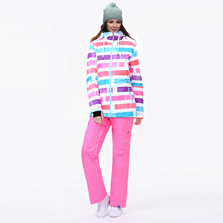 Женские ветрозащитные недорогие зимние горнолыжные, сноубордические куртки GSOU SNOW