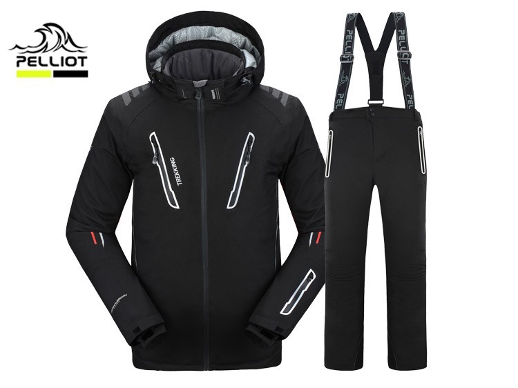 Теплый водонепроницаемый, ветрозащитный зимний мужской горнолыжный костюм PELLIOT