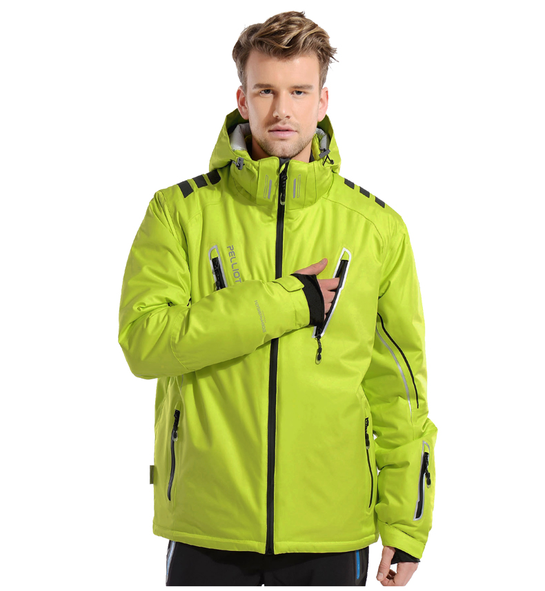 Водонепроницаемая, ветрозащитная мужская лыжная куртка фото