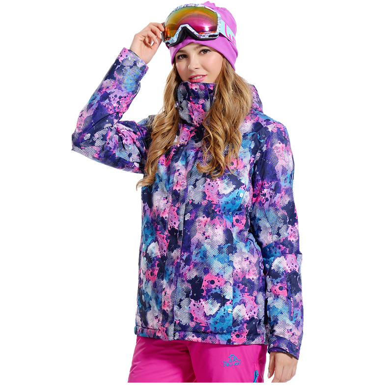 Женская модная зимняя горнолыжная куртка PELLIOT, красивый женский сноубордический костюм, горнолыжная экипировка, горнолыжная одежда фото