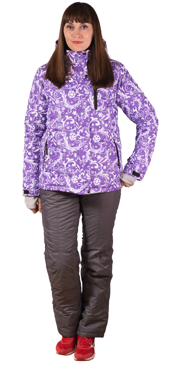 Зимний фиолетовый сиреневый горнолыжный костюм для женщин в интернет магазине фото