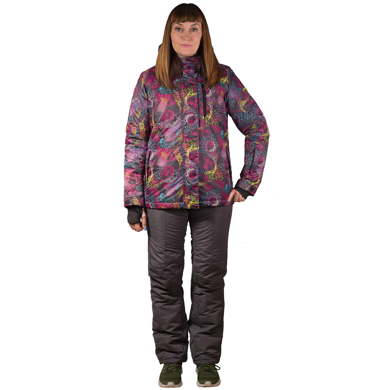 Зимний женский горнолыжный костюм больших размеров купить в интернет магазине фото